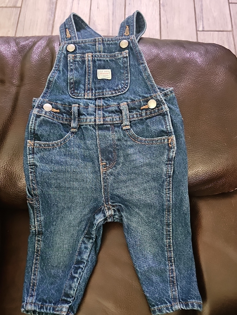 Old Navy Dark Blue Denim Kids Overalls